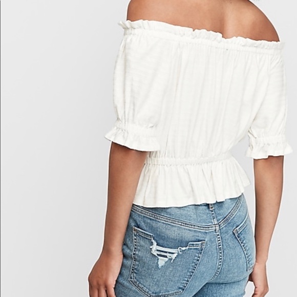 SOLD on Ⓜ️ Express off the Shoulder Top - Picture 2 of 3